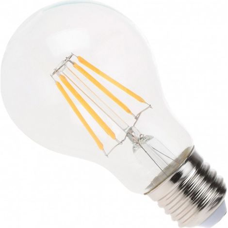 Blanc Neutre - Ampoule filament LED Transparent - E27 - A60 - 4 W - SMD Epistar - Ecolife Lighting® (1/4)