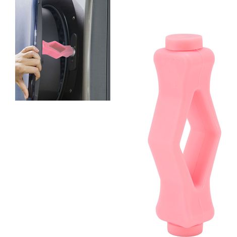 Türöffner für Waschmaschinen, Türstütze für Frontlader-Waschmaschinen, Waschmaschinenständer, quadratische Form – rosa (1/5)