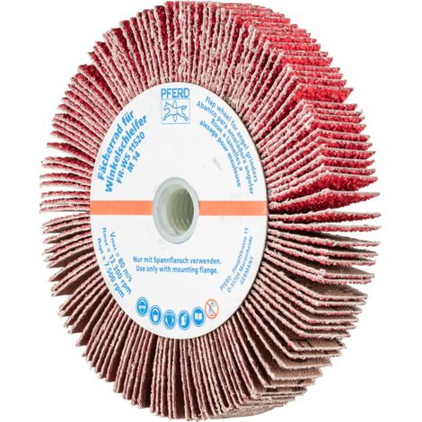 PFERD TOOLS Lamellenschleifrad für Winkelschleifer FR WS Ø 115x20mm M14 CO-COOL40 für Edelstahl 2 Stk (1/4)