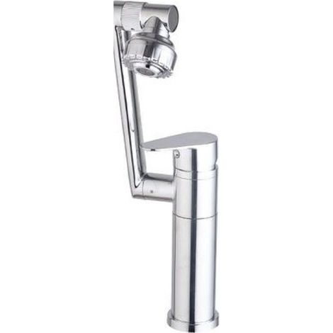 TRADE SHOP - Miscelatore Rubinetto Monocomando Lavabo Lavandino Bagno Cucina Girevole 59956 - (1/2)