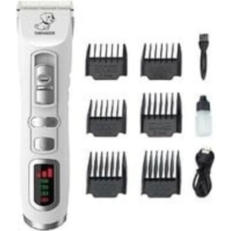 Tondeuse pour chien - Tondeuse professionnelle 3 modes pour chien et chat pour poils longs et épais, tondeuse électrique rechargeable sans fil avec batterie 2200 mAh