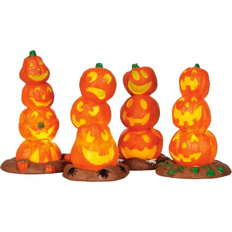 Light Up Pumpkin Stack, Set of 4 B/O 4.5V Réf. 34623