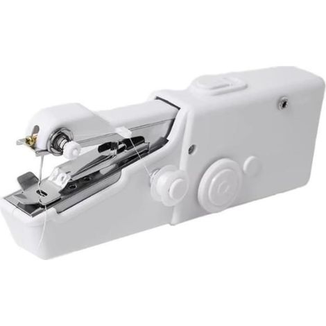 Machine à coudre électrique portative, Mini outil Portable et pratique for vêtements(Blanc) (1/5)