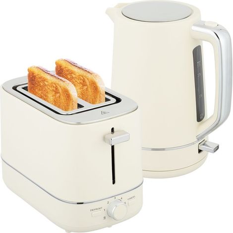 Set includes a kettle of 1,7 L and a grille-pain to 6 levels of brunissage, beige (1/5)