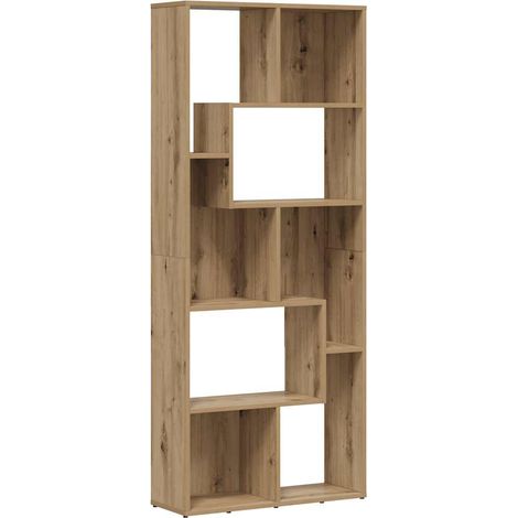 vidaXL Libreria Artisan Rovere 67x24x161 cm Legno ingegnerizzato