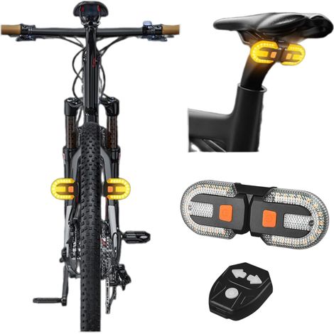 Clignotant de vélo étanche avec fonction de freinage et télécommande.-AquaForge (1/5)