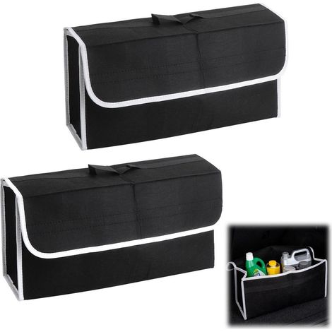 Sac Organisateur Coffre 2 pièces pliable, antidérapant, avec couvercle, 50x24x15cm
