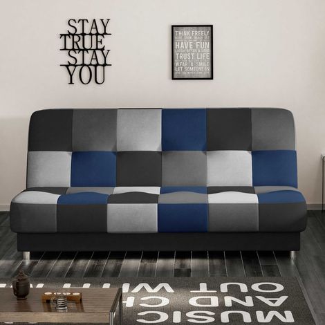 Canapé-lit Massimo  90 x 190 cm  Bleu