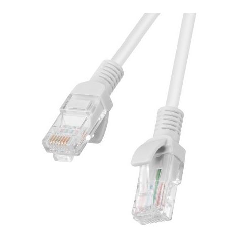 Cable de conexión Lanberg UTP cat.5e de 0,25 m, color gris, paquete de 10 unidades
