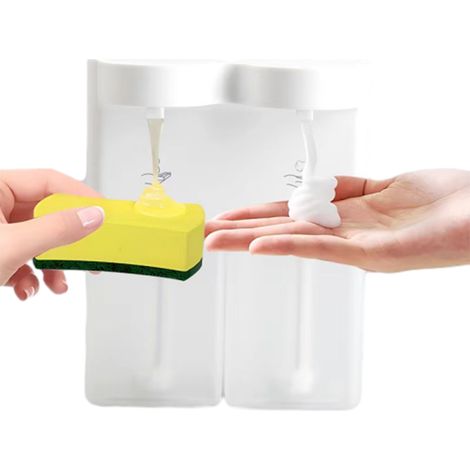 Automatischer 2-in-1-Seifenspender mit Sensor, berührungsloser Handdesinfektionsmittelspender, Badezimmerzubehör – AquaForge (1/5)