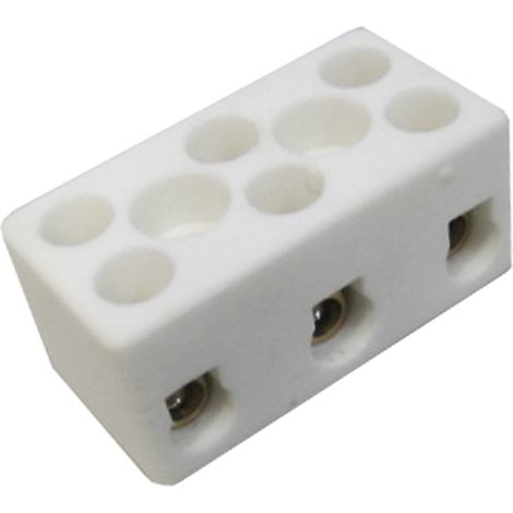 Confezione da 5 unità striscia in ceramica 3 poli 4mm 900°