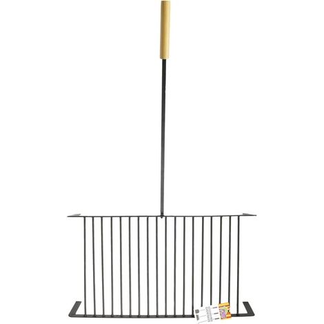 Grille en acier forgé PVM - Longueur 25cm - Largeur 28cm - Finition noire (1/4)