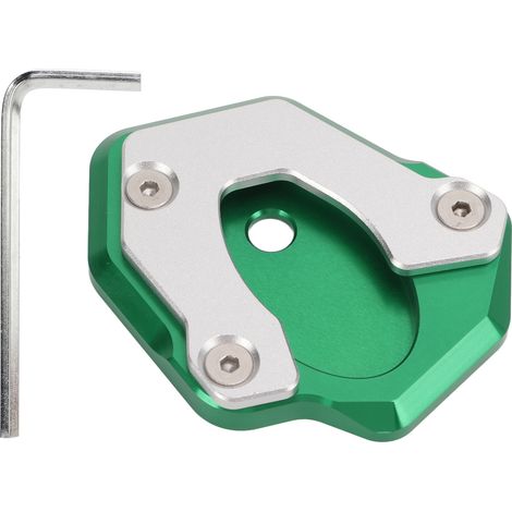 Plaque élargie en alliage d'aluminium pour béquille moto, remplacement Z650 Z900 2017-2019, vert (1/5)