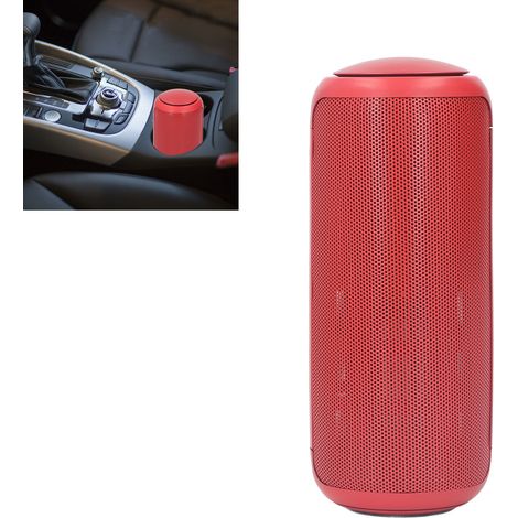 Touchscreen-Luftreiniger für den Innenbereich/das Auto, becherförmiger Luftreiniger, beseitigt Gerüche, rot. (1/5)