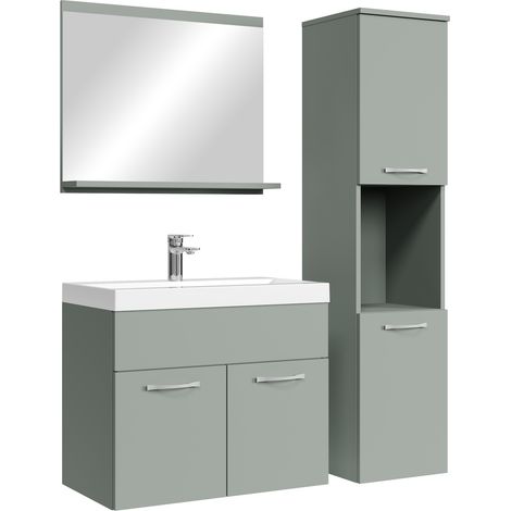 Conjunto Mueble de Baño Montreal 60 x 35 cm - Verde Mate - Muebl