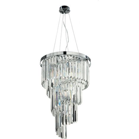 Lampadario sospensione classico 7 luci - D40 cm ALEXANDER in cristallo (1/3)