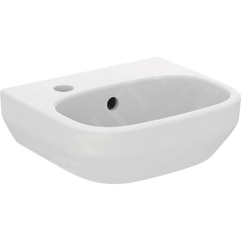 Ideal Standard i.Life A - Lave-mains 350x300 mm, avec trop-plein, trou pour robinetterie à gauche, blanc T470901 (1/5)