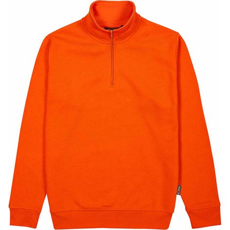 Felpa da lavoro con mezza zip TAUTRA - Arancione 4XL (1/5)