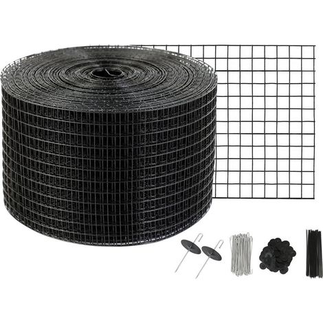Installation facile - Grille anti-oiseau pour panneaux solaires, rouleau maille 12,7 mm avec 100 attaches inox (1/5)