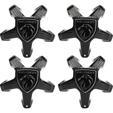 4 enjoliveurs centraux de roue 98366785XK, enjoliveurs décoratifs de remplacement pour Peugeot 308 (1/4)