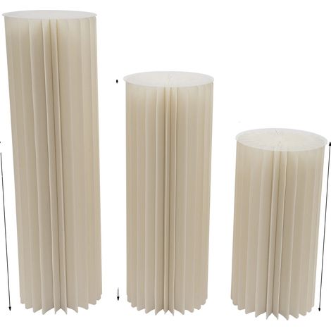 Expositor de columna, diseño plegable, construcción robusta, BLANCO, M (1/2)