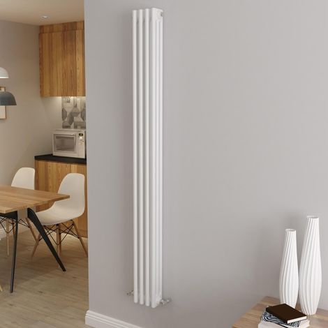 AICA Traditional Radiator Central Heating Cast Iron Style 3 Column Vertical 1800x200mm White