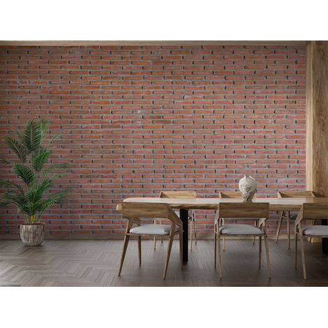 Mur en papier peint brique - 300 x 250 cm (1/2)