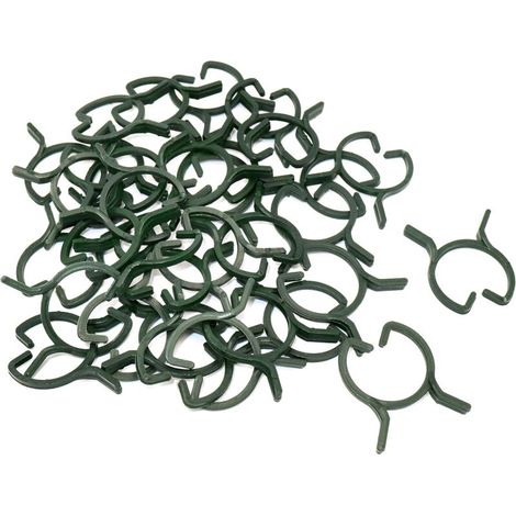 100 Pièces Clips de Support pour Plantes,Attache pour Tomates,Attache pour Plantes Grimpantes,Clips de Fixation Plantes Exterieur,Clips de Jardin,pour Fruit,Légume,Tomates-M (1/3)