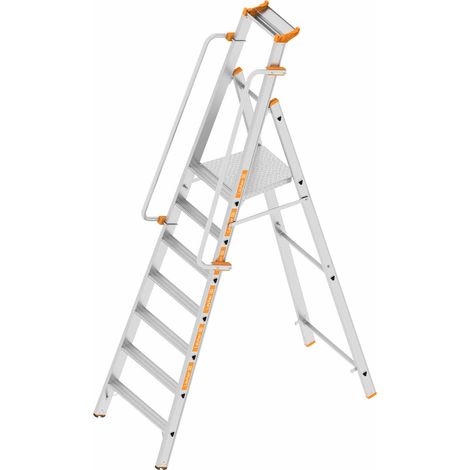 Layher Topic 1074 konische Plattformleiter 7 Stufen
