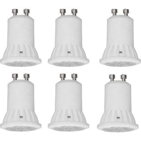 Lot de 6 ampoules LED MR11 en céramique, 4 W, 360 lm, sans UV, angle de diffusion de 120°, culot GU10, éclairage domestique, 220 V CA, lumière chaude 3000 K (1/5)