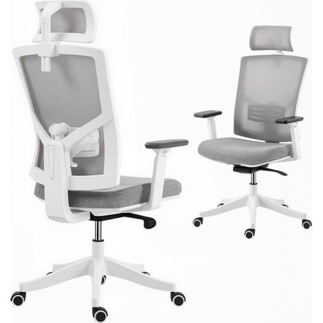 Soulager la Fatigue au Travail : Fauteuil de Bureau Ergonomique Respirant, Support Lombaire 4D Inclinable (1/5)