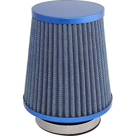 Filtre à air universel de remplacement pour admission d'air automobile, filtre à air haute performance pour voiture, filtre à air froid conique en maille avec collier de serrage en acier inoxydable (1/5)