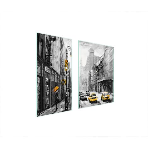 PLAQUE DE PROTECTION EN VERRE 75x52 CITY (1/5)