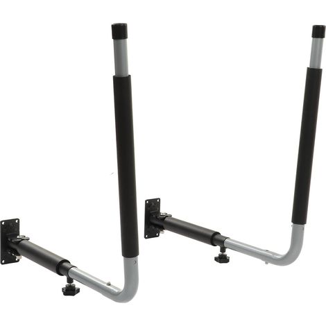 Supports de rangement pour kayaks, crochets de rangement robustes pour garage, fixation murale extensible, support pour planches de surf et vélos (1/5)