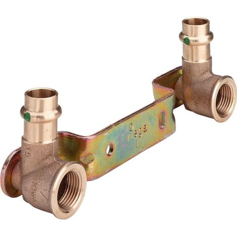 Viega Sanpress Montageeinheit 295462 15 mm x Rp 1/2 x 150 mm, Rotguss, SC-Contur (1/5)
