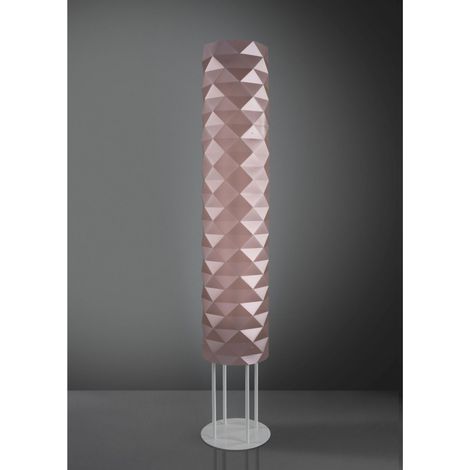 Base Stehlampe in Mt Pink Metall in Metall Cm. 27 x 155 Std