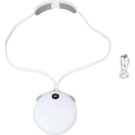 Mini réchauffeur rechargeable USB à porter autour du cou, blanc, pour mains et cou, haute précision, portable. (1/5)