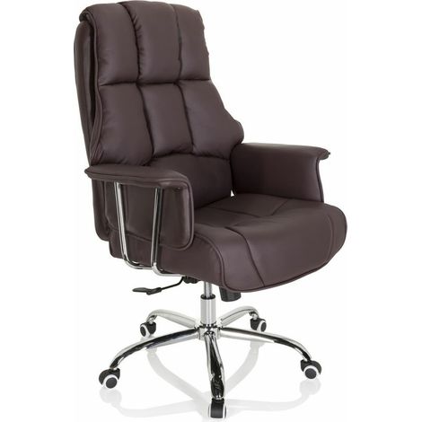 [GEBRAUCHT] B-Ware Hjh Office Bürostuhl Chefsessel Commander Schreibtischstuhl Braun Kunstleder