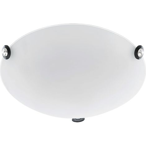 Plafoniera da parete LED 12 watt faretto da soggiorno tondo in vetro cristallo Eglo 93624 (1/5)