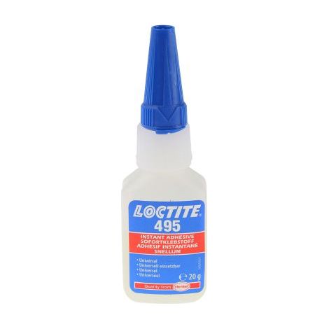 Loctite – Colle instantanée cyanoacrylate 20g – Adhésif pour plastiques, métaux et caoutchoucs – Temps de fixation 10-20 sec – Transparent, incolore