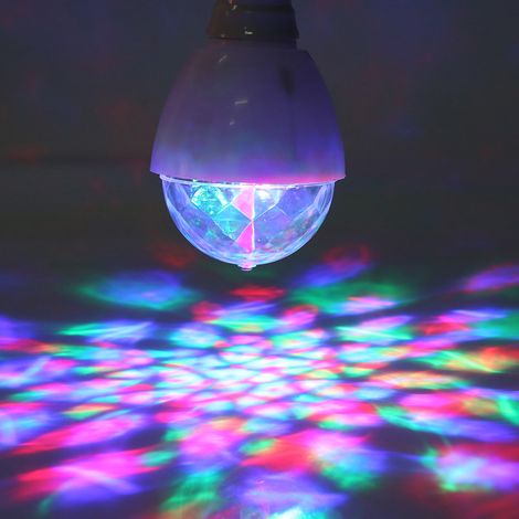 E27 3W drehbare RGB-LED-Lampe für Party-, Disco- und Bühnenbeleuchtung