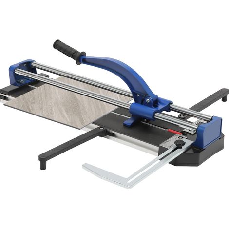 Coupe-carreaux manuel 60 cm pour porcelaine et céramique, outil de coupe manuel, machine de coupe de dalles de porcelaine avec supports d'équilibrage et règle, positionnement infrarouge, double rail