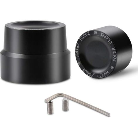 Kit de cache-écrou et cache-moyeu avant et arrière en aluminium CNC noir - Pour motos Harley Sportster XL 883, XL 1200, Dyna, Touring, V-Rod, Softail et Glide (1/5)