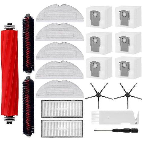 Pièces détachées pour aspirateur S7 MaxV Ultra/S7 Pro Ultra : brosse principale, filtre HEPA, lingette, sacs à poussière (1/5)