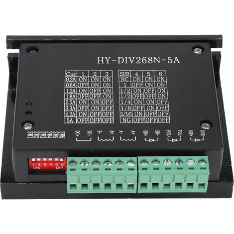 Pilote Moteur Pas-à-Pas TB6600 0.2-5A, Contrôleur CNC 2 Phases, Alimentation 12-48V pour Fraiseuse (1/4)