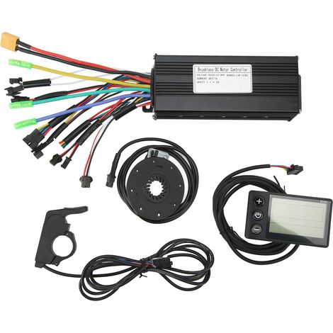 Kit Contrôleur Sinusoïdal 30A pour Vélo Électrique, Batterie Lithium, Panneau DC24/36/48V, Conversion Moteur, Accessoire de Mise à Niveau (1/5)