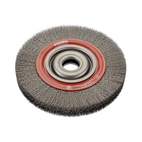 Brosse Circulaire D125 Mm Ép.22 Mm Al.20 Mm Acier Ond. 0,30 Mm Osborn