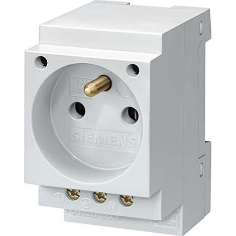 Presa modulare 2P+Z 16A 230V CEE7 con pin 5TE6803 (1/2)
