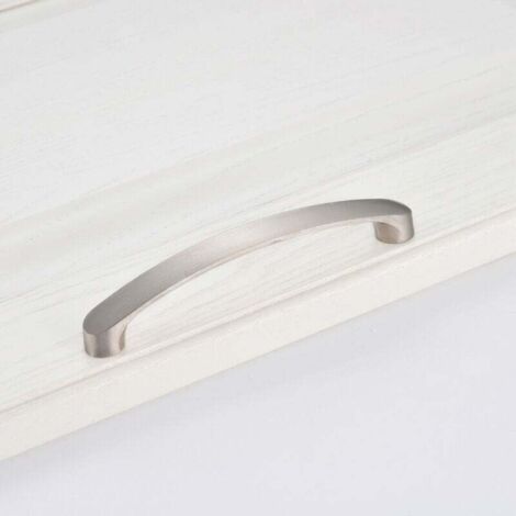 Pack de de 5 Poignée Meuble Cuisine En Nickel Brossé Poignée , XU,d'armoire Poignée Meuble-Poignées Tiroirs Cuisine Inox(Centre à Centre 160mm) - KZQ (1/4)