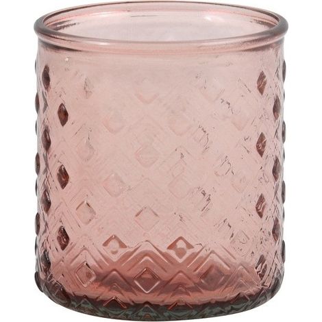 Gobelet verre recyclé CARMINA Terracotta Spirella (1/4)